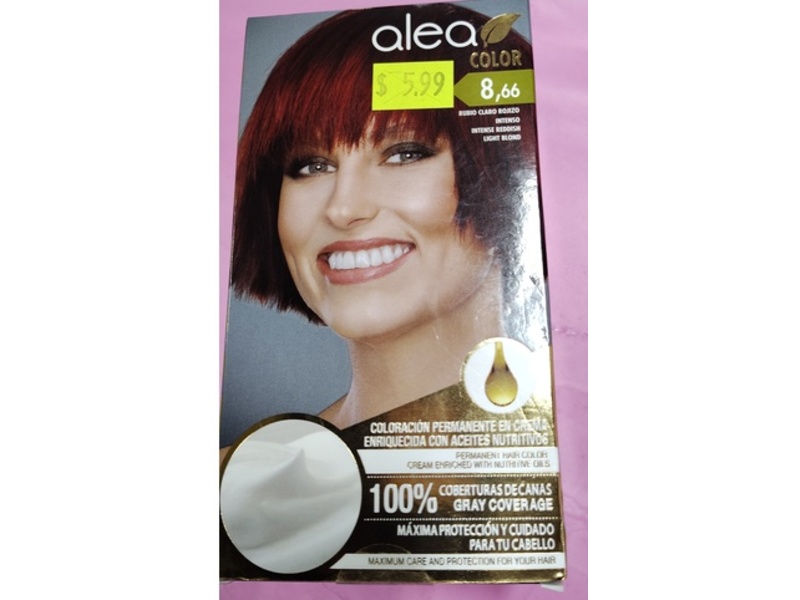 Alea Permanent Hair Colour, Reddish Light Blonde