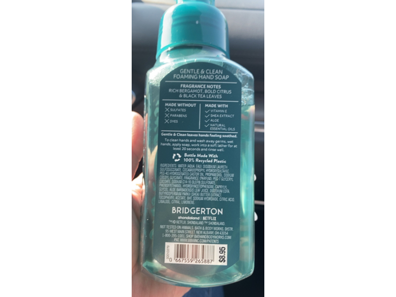Bath & Body Works Bridgerton Foaming Hand Soap, Queen Charlotte's Tea, 8.75 fl oz/259 mL