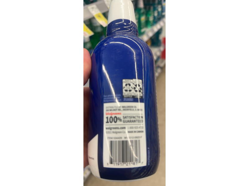 Walgreens Sea Salt & Lysozyme Mouth Rinse, Spearmint, 16 fl oz/473 mL