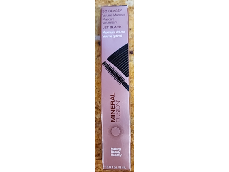Mineral Fusion So Classy Volume Mascara, Jet Black, 0.3 fl oz/9 mL