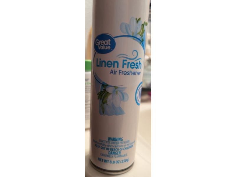 Great Value Air Freshener, Linen Fresh, 8.8 oz/250 g