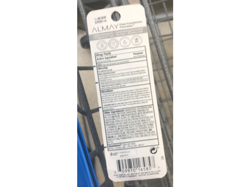 Almay Clear Complexion Concealer, 400 Medium Deep, 0.3 fl oz/9 mL