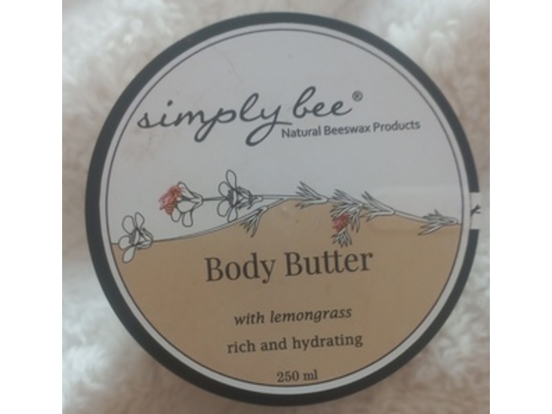 Simply Bee Body Butter, Lemongrass, 250 mL