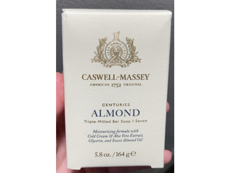 Caswell - Massey Centuries Triple - Milled Bar Soap, Almond, 5.8 oz/164 g