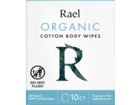 Rael Organic Cotton Body Wipes, 10 Count, Pack Of 2 - Image 2