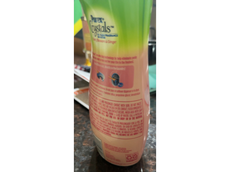 Purex Crystals 2 In 1 In - Wash Fragrance Booster, Cherry Blossom & Ginger, 21 oz/595 g