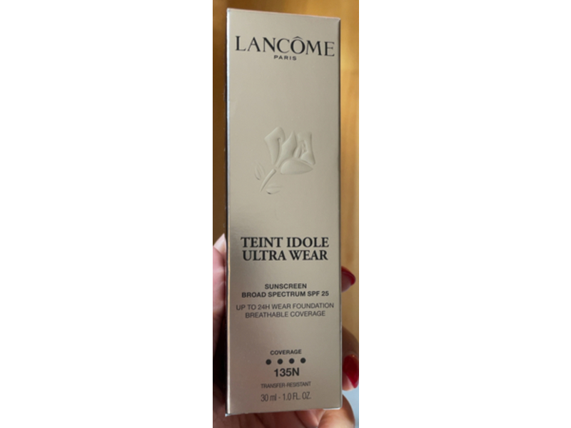 Lancome Teint Idole Ultra Wear Foundation, SPF 25, 135N, 1.0 fl oz/30 mL