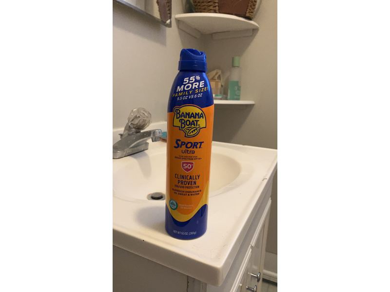 Banana Boat Ultra Sport Sunscreen Spray, SPF 50+, 9.5 oz/269 g