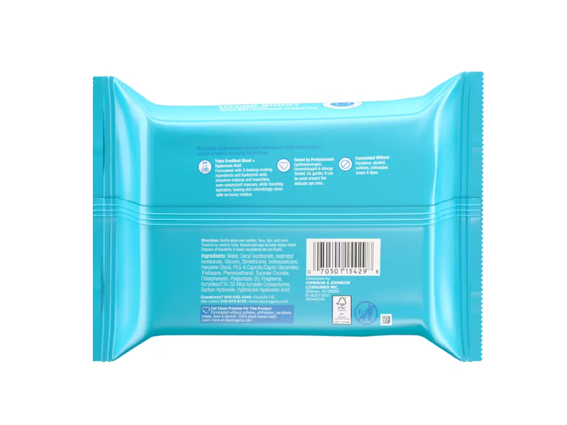 Neutrogena Hydro Boost Ultra-Soft Cleansing Towelette, 25 count