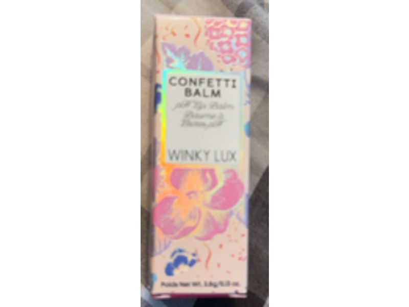 Winky Lux Confetti pH Lip Balm, Rainbow, 0.13 oz/3.6 g