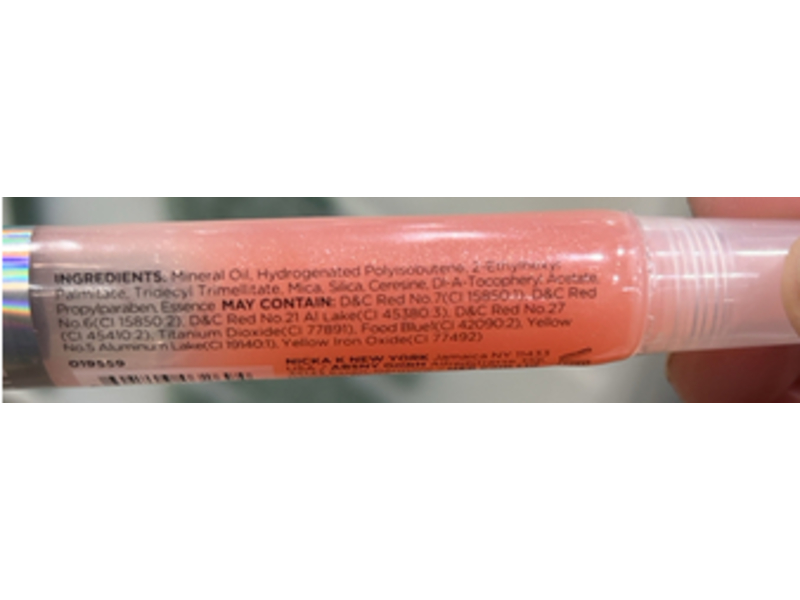 nicka K Juicy Lip Shimmer, Watermelon, 0.4 fl oz/12 mL