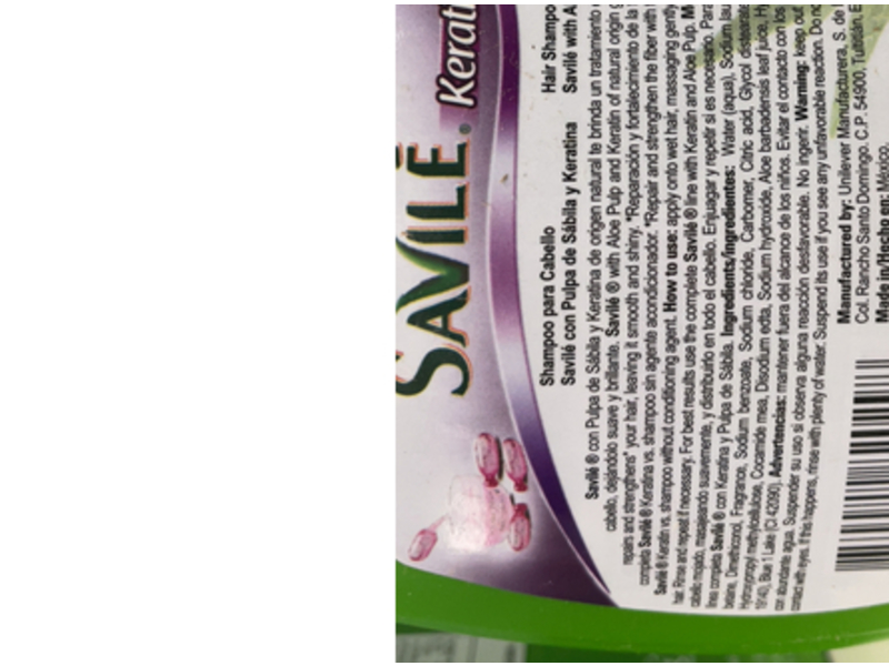 Savile Shampoo, Aloe Pulp & Keratin, 24.7 fl oz/730 mL