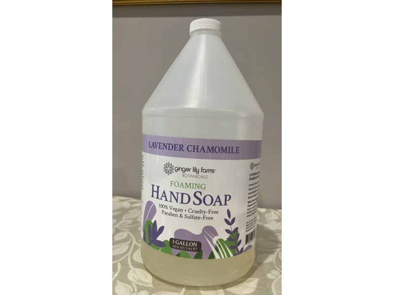 Ginger Lily Farms Botanicals Foaming Hand Soap, Lavender Chamomile, 128 fl oz/3.78 L