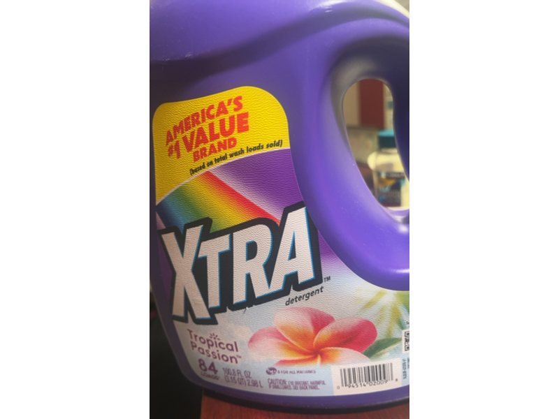 Xtra Liquid Laundry Detergent, Tropical Passion, 84 Loads, 100.8 fl oz/22.98 L