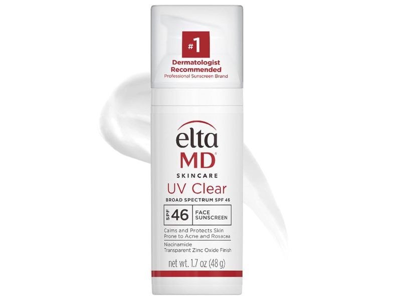 EltaMD UV Clear Face Sunscreen, SPF 46, 1.7 oz/48 g