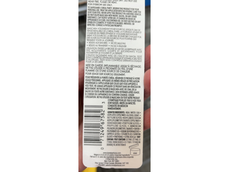 L'Oreal Paris Infallible Brows Volumizing Mascara, 8.0 Light Blonde, 0.13 fl oz/4 mL