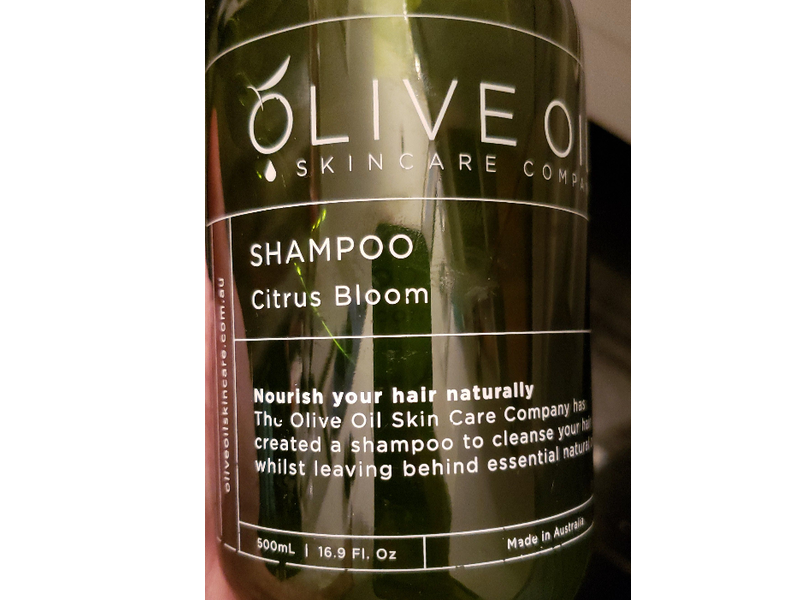 Olive Oil Skincare Company Shampoo, Citrus Bloom, 16.9 fl oz/500 mL
