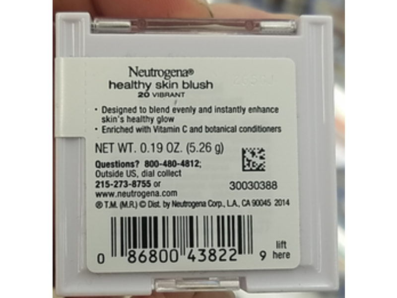 Neutrogena Healthy Skin Blush, 20 Vibrant, 0.19 oz/5.26 g