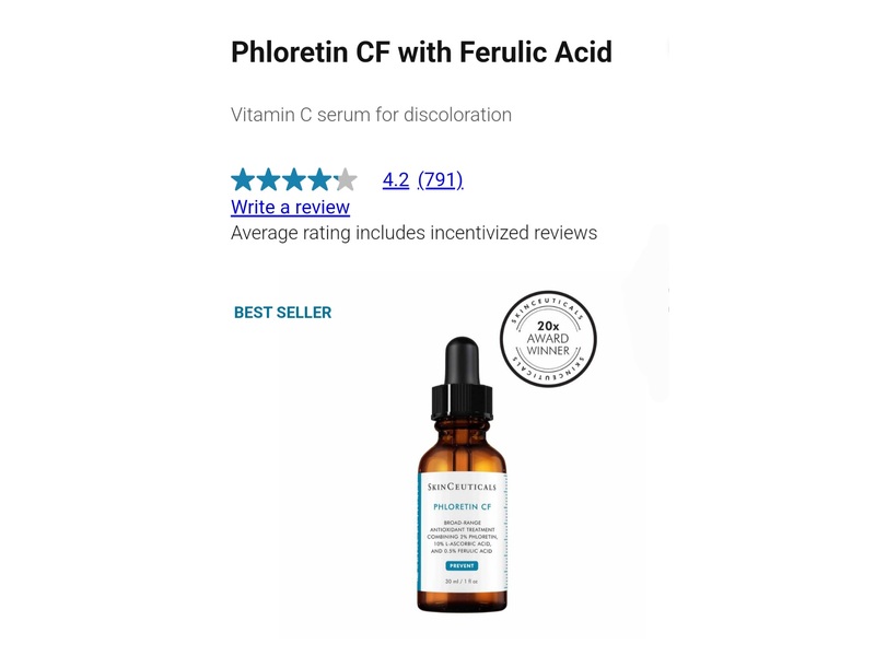 SkinCeuticals Phloretin CF Serum, Prevent, 1 fl oz/30 mL