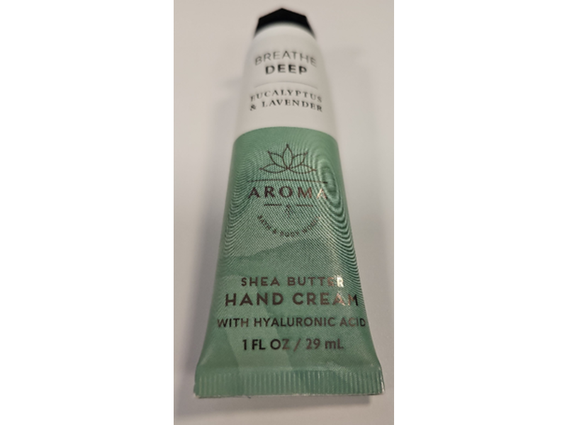 Bath & Body Works Breathe Deep Hand Cream, Eucalyptus + Lavender, 1 fl oz/29 mL