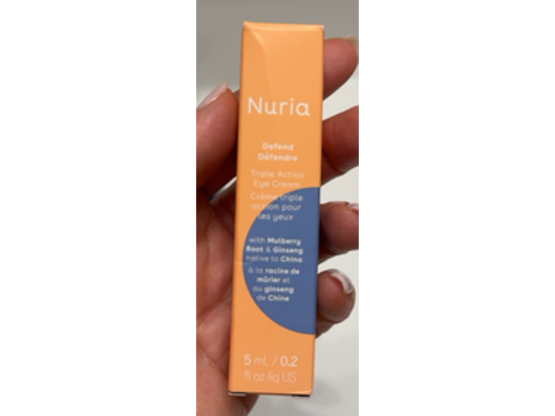 Nuria Defend Triple Action Eye Cream, Mulberry Root & Ginseng, 0.2 fl oz/5 mL