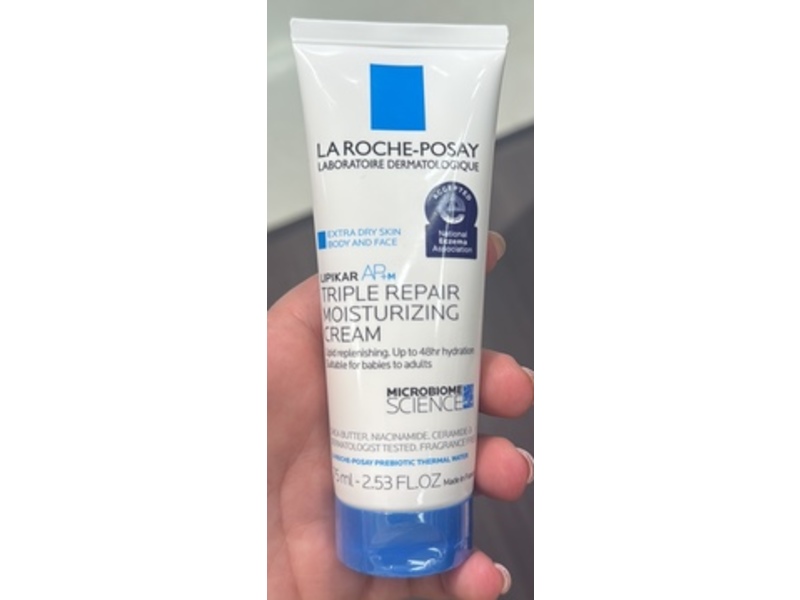 La Roche-Posay Triple Repair Moisturizing Body Cream, 2.53 fl oz/75 mL
