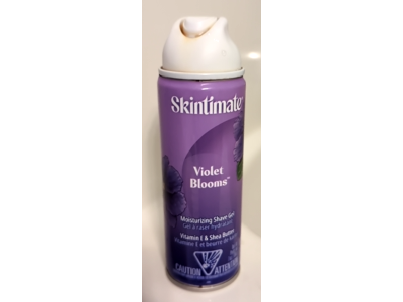 Skintimate Violet Blooms Moisturizing Shave Gel, Vitamin E & Shea Butter, 7 oz/198 g