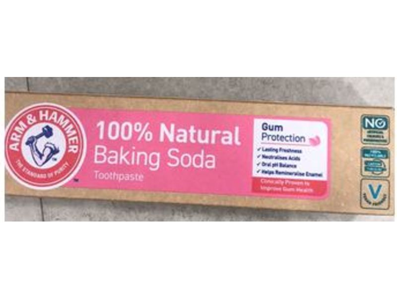Arm & Hammer 100% Natural Baking Soda Toothpaste, 75 mL