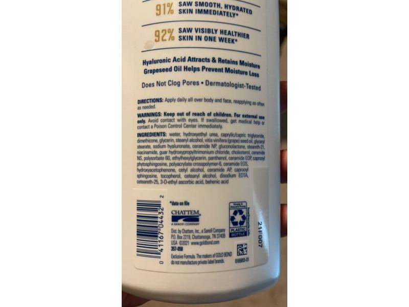 Gold Bond Pure Moisture Daily Body & Face Lotion, 20 oz/566 g