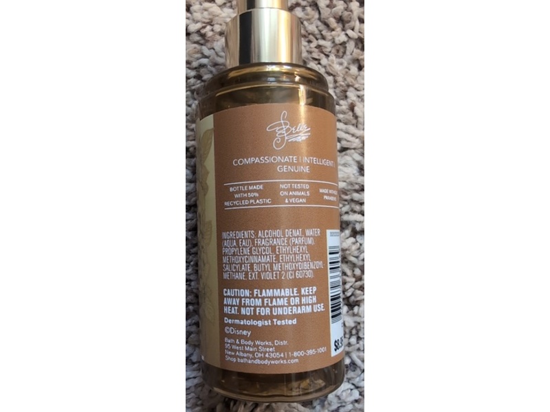 Bath & Body Works Fragrance Mist, Disney Princess Belle, 2.5 fl oz/75 mL