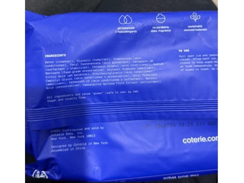 Coterie Replenish The Soft Wipe, 56 Count, Pack Of 16