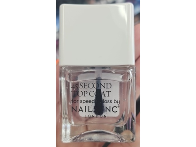 Nails INC 45 Second Top Coat, 0.47 fl oz/14 mL