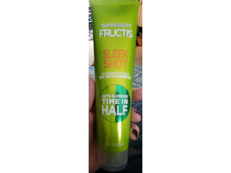 Garnier Fructis Sleek Shot In-Shower Styler With Shampoo, 5.1 fl oz/150 mL