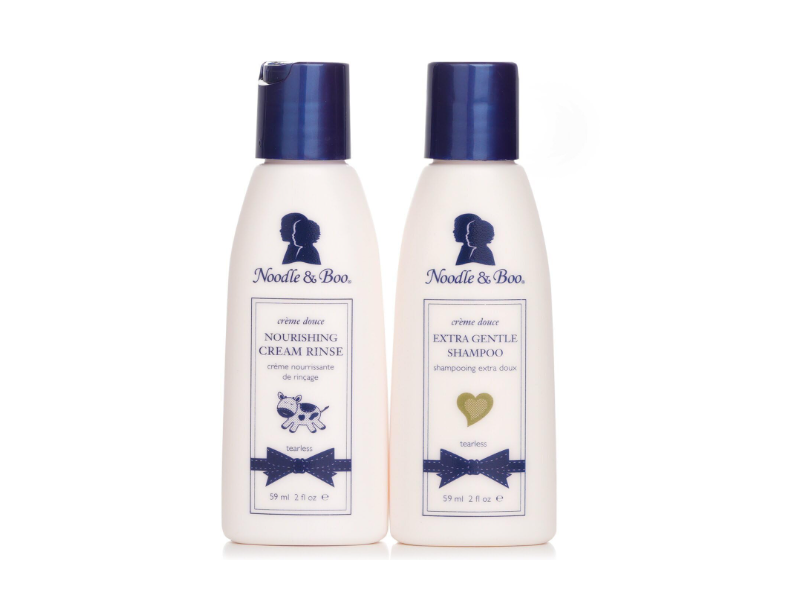 Noodle & Boo Shampoo & Cream Rinse Sweetly Clean Kit, Creme Douce, 2 fl oz/59 mL