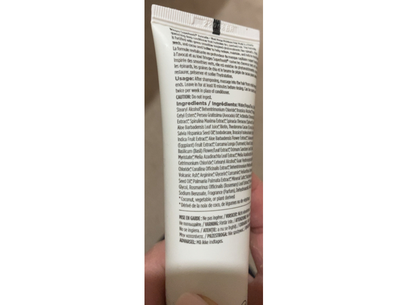 Briogeo Superfoods Moisture Hair Mask, Avocado + Kiwi Mega, 2 fl oz/59 mL