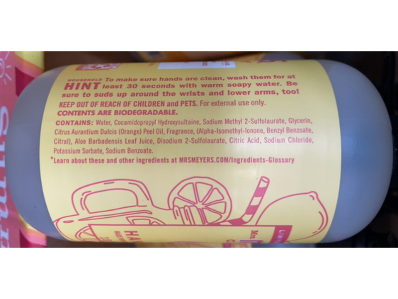 Mrs. Meyer's Clean Day Hand Soap, Lemonade Scent, 12.5 fl oz/370 mL