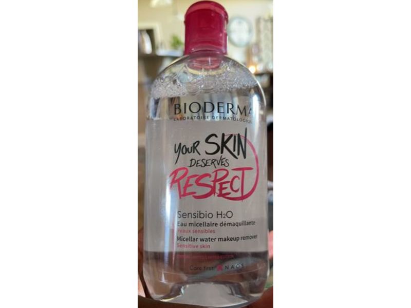 Bioderma Sensibio H2o Micellar Water Makeup Remover, 16.7 fl oz/500 mL