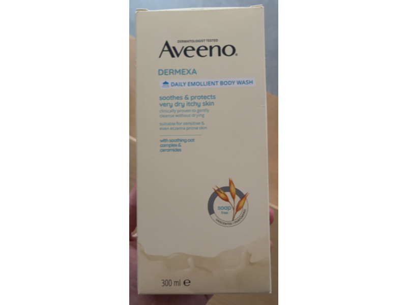 Aveeno Dermexa Daily Emollient Body Wash, Oat Complex & Ceramides, 300 mL