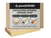 Purescrubs Exfoliating Oatmeal Organic Soap, Unscented, 1 oz, Pack Of 5 - Image 2