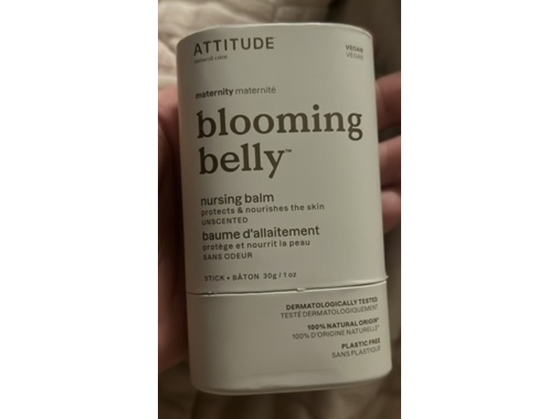 Attitude Blooming Belly Nursing Balm Stick, 1 oz/30 g