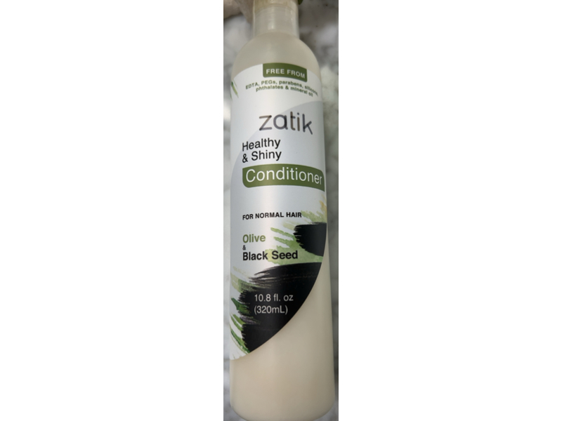 Zatik Healthy & Shiny Conditioner, Olive & Black Seed, 10.8 fl oz/320 mL