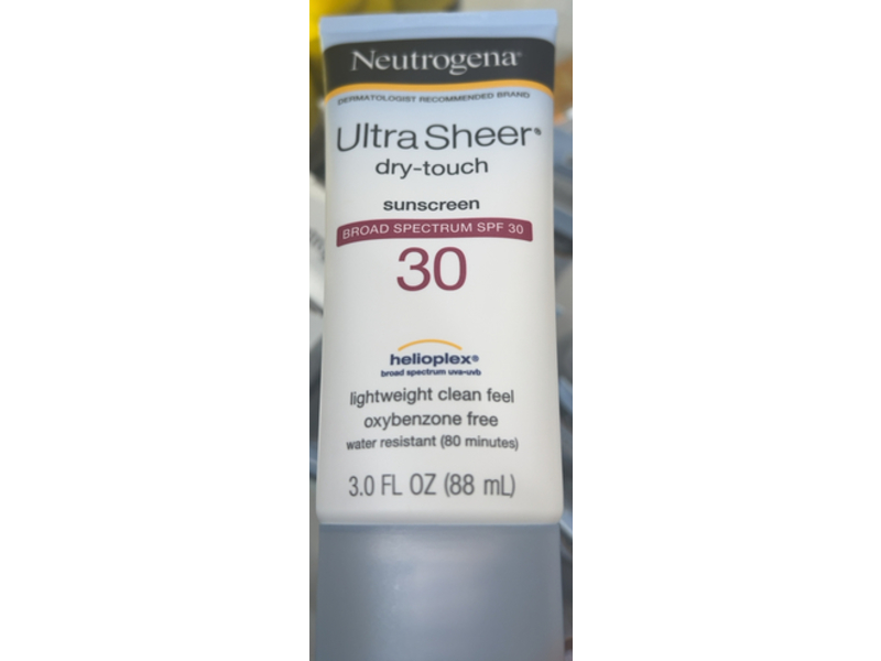 Neutrogena Helioplex Ultra Sheer Dry Touch Sunscreen, SPF 30, 3.0 fl oz/88 mL