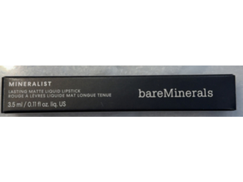 bareMinerals Mineralist Lasting Matte Liquid Lipstick, Determined, 0.11 fl oz/3.5 mL