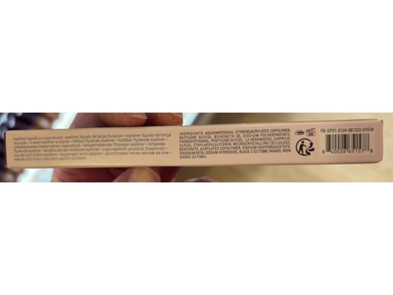 Fenty Beauty Flyliner Liquid Eyeliner, In Big Truffle, 0.019 fl oz/0.55 mL