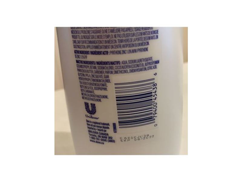 Dove Derma + Care Scalp Dryness & Itch Relief Anti - Dandruff Shampoo, 355 mL