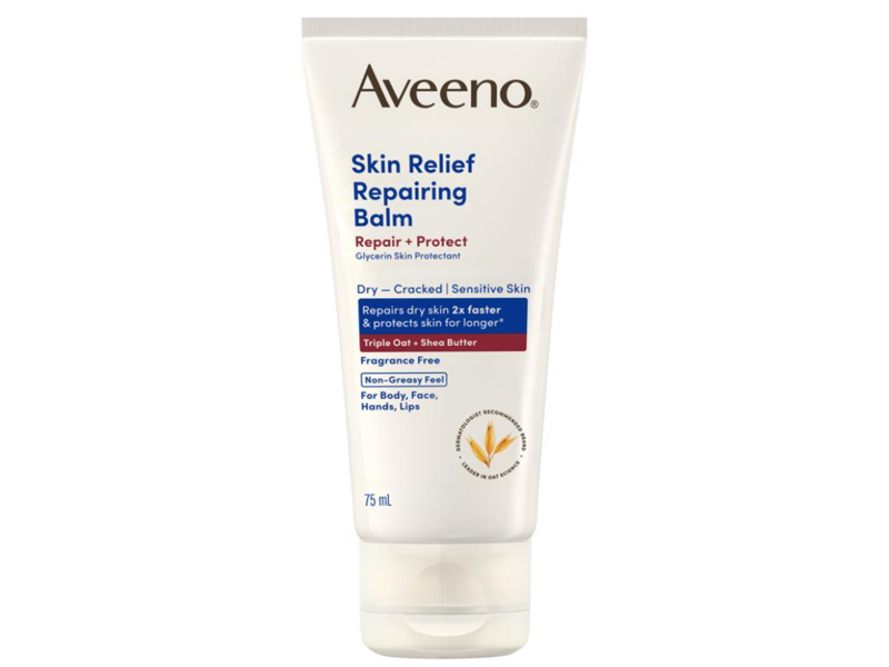 Aveeno Skin Relief Repairing Balm, Triple Oat + Shea Butter, 75 mL
