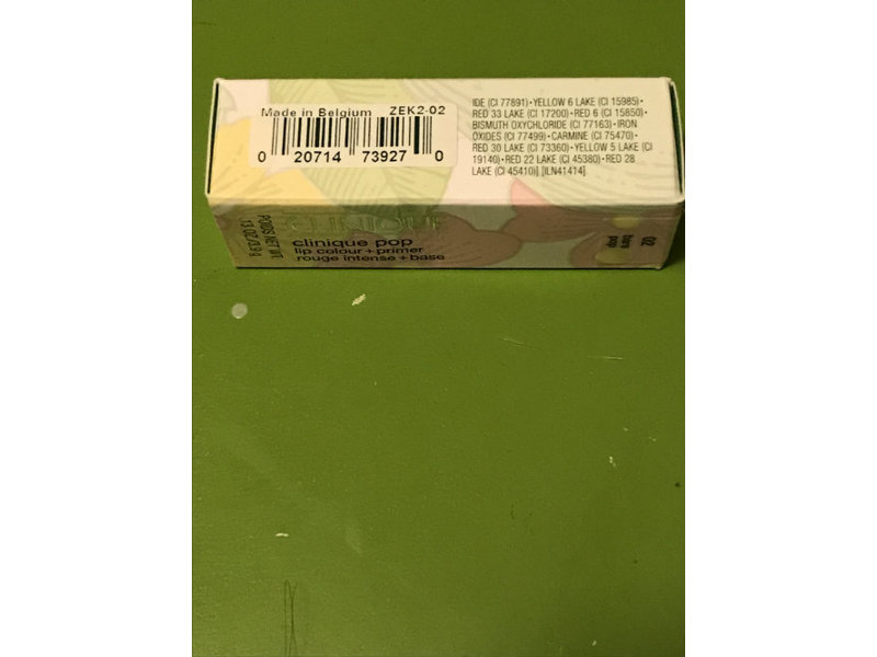 Clinique Pop Lip Color + Primer Lipstick, 02 Bare, 0.13 oz/3.9 g