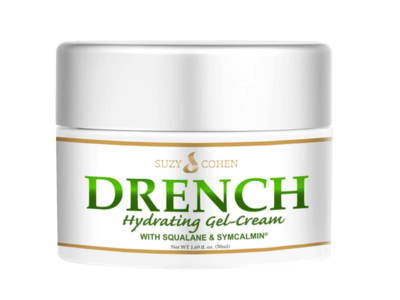Suzy Cohen Drench Hydrogel Face Cream with Squalane & SymCalmin, 1.7 fl oz/50 mL