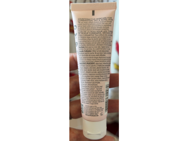 Pacifica Vegan Collagen Overnight Recovery Cream, 0.7 fl oz/20 mL