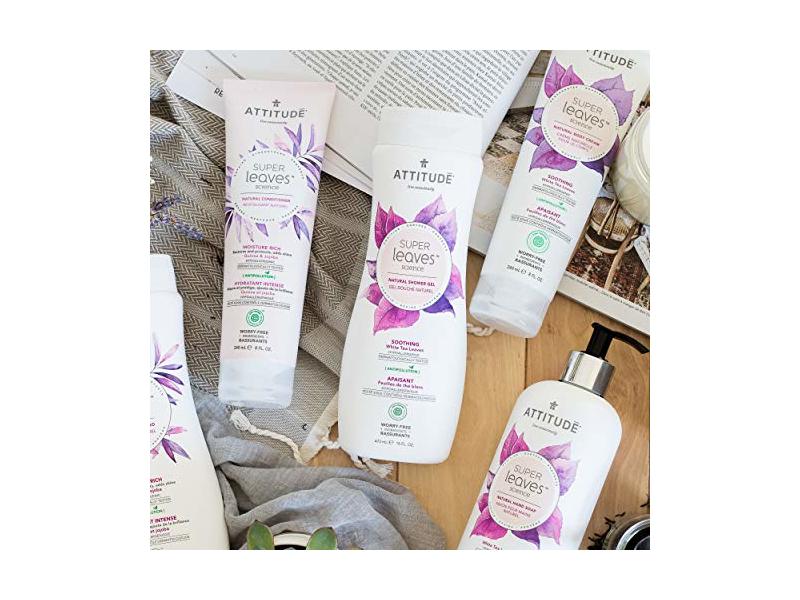 Attitude Soothing Shower Gel, White Tea Leaves, 16 fl oz/473 mL